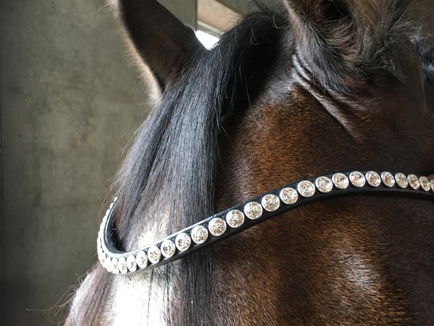 Crystal browband - L